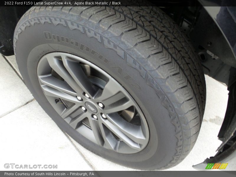 Agate Black Metallic / Black 2022 Ford F150 Lariat SuperCrew 4x4