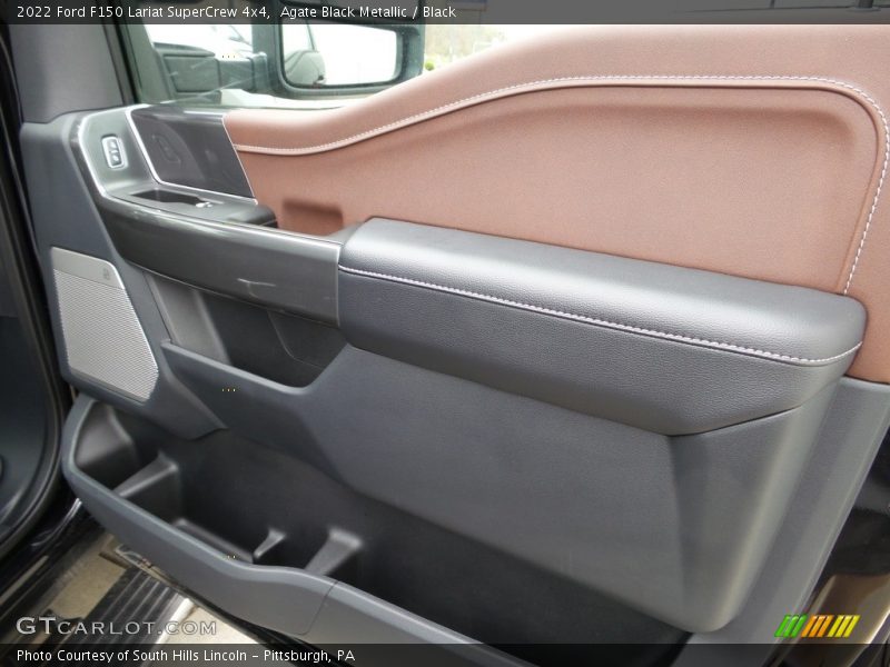 Agate Black Metallic / Black 2022 Ford F150 Lariat SuperCrew 4x4