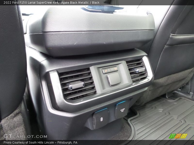 Agate Black Metallic / Black 2022 Ford F150 Lariat SuperCrew 4x4