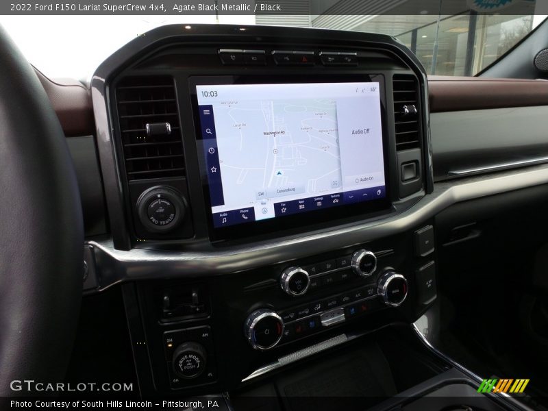 Agate Black Metallic / Black 2022 Ford F150 Lariat SuperCrew 4x4