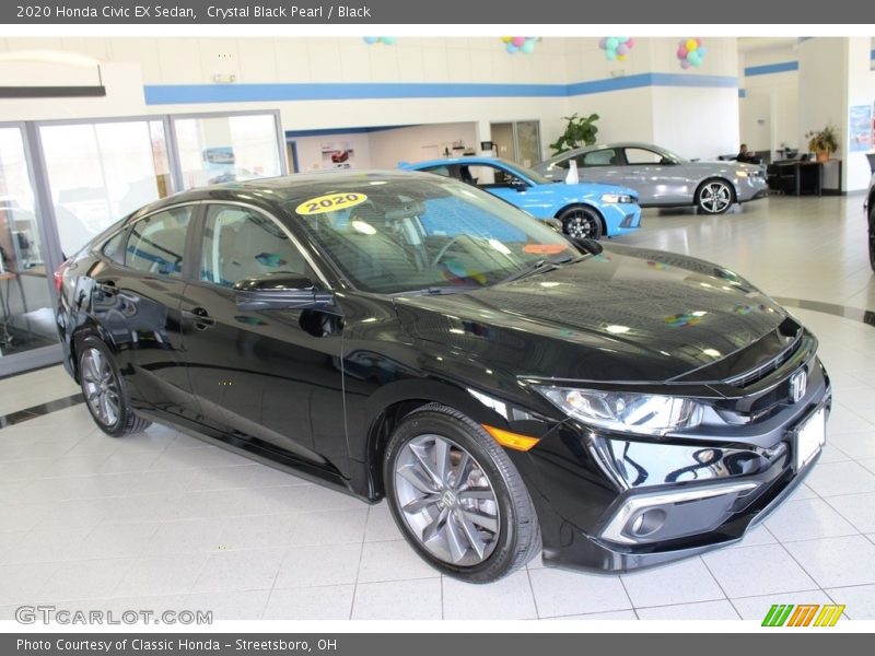 Crystal Black Pearl / Black 2020 Honda Civic EX Sedan
