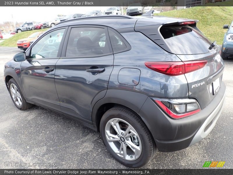 Thunder Gray / Black 2023 Hyundai Kona SEL AWD