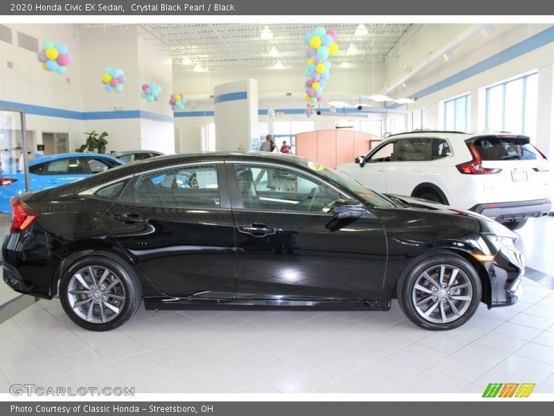 Crystal Black Pearl / Black 2020 Honda Civic EX Sedan