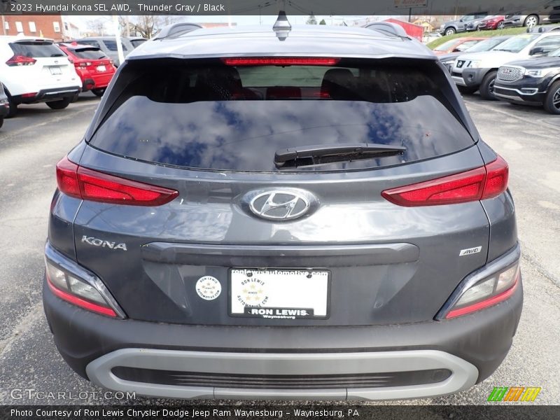 Thunder Gray / Black 2023 Hyundai Kona SEL AWD