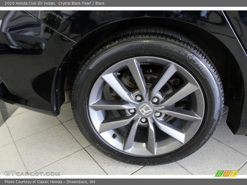 Crystal Black Pearl / Black 2020 Honda Civic EX Sedan