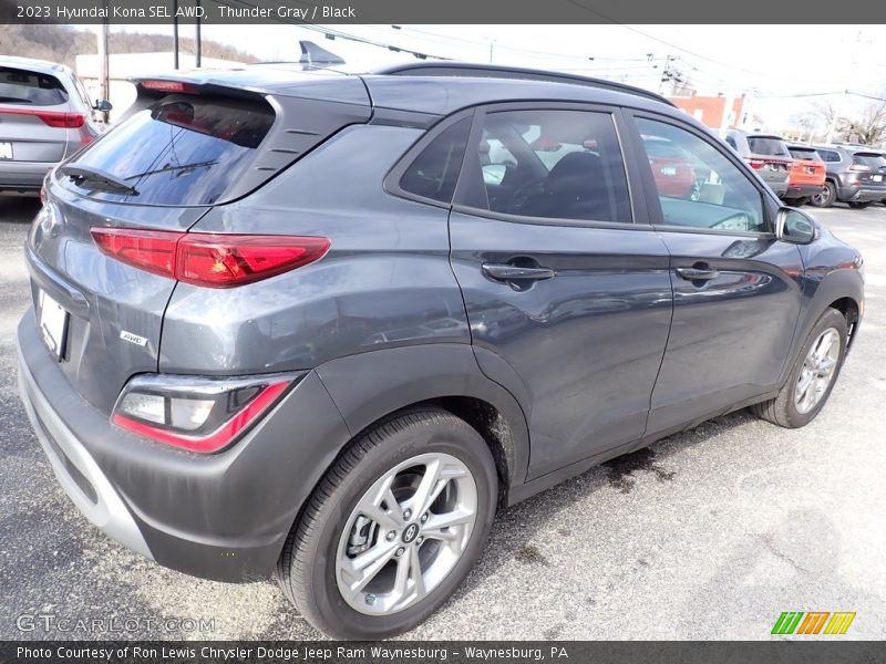 Thunder Gray / Black 2023 Hyundai Kona SEL AWD