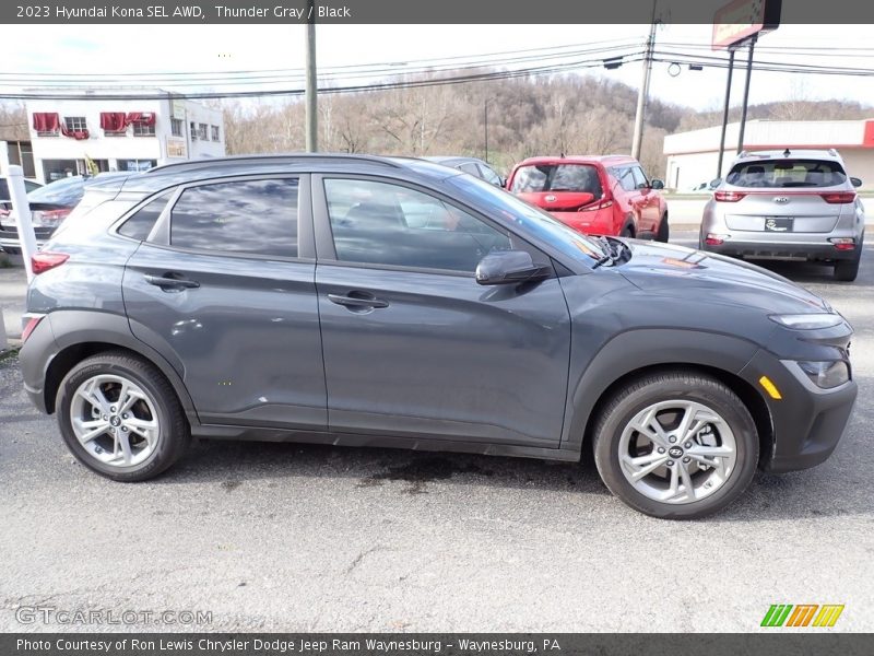 Thunder Gray / Black 2023 Hyundai Kona SEL AWD