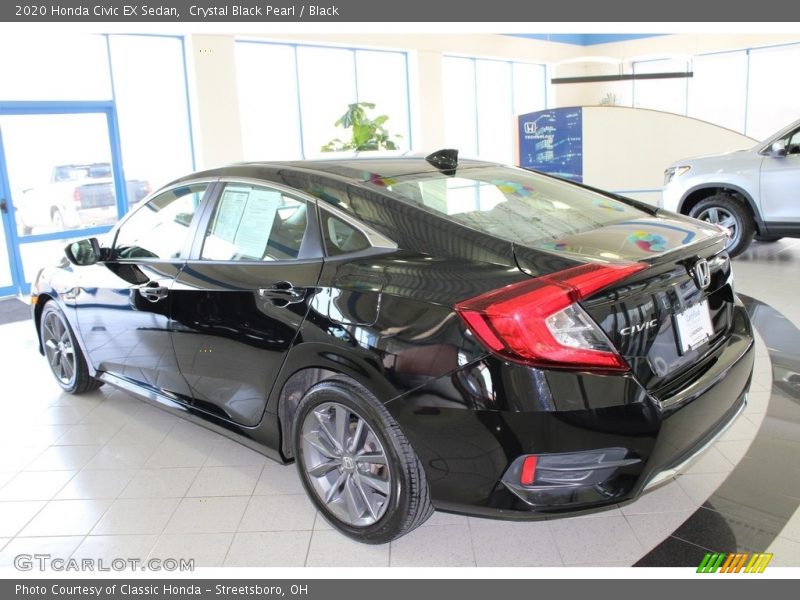 Crystal Black Pearl / Black 2020 Honda Civic EX Sedan
