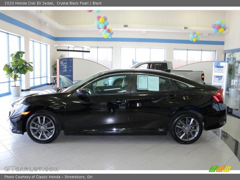 Crystal Black Pearl / Black 2020 Honda Civic EX Sedan