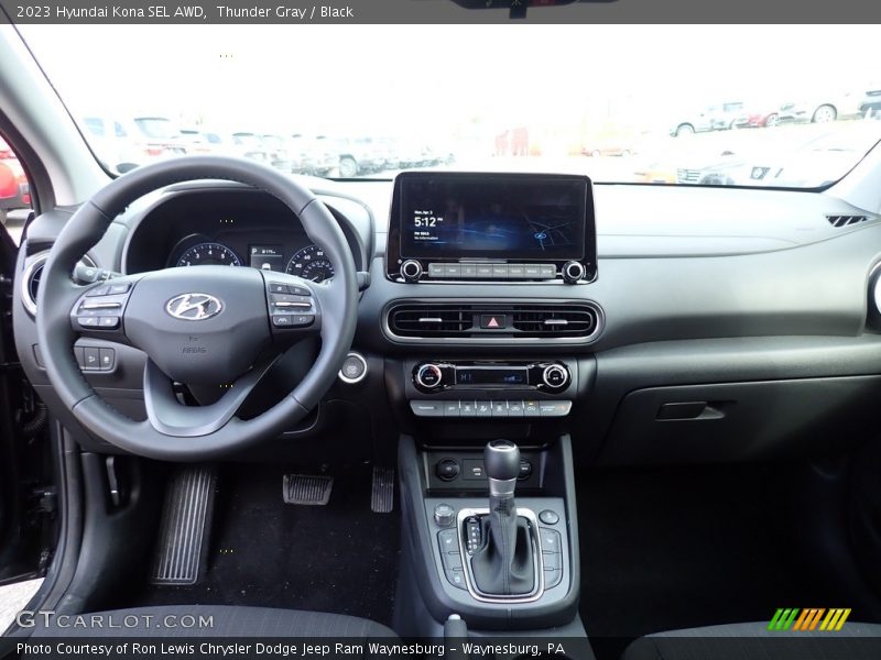 Thunder Gray / Black 2023 Hyundai Kona SEL AWD