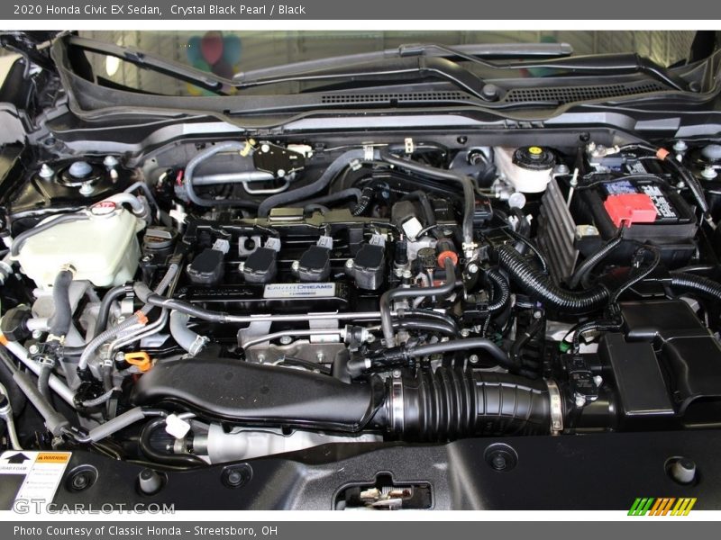 Crystal Black Pearl / Black 2020 Honda Civic EX Sedan