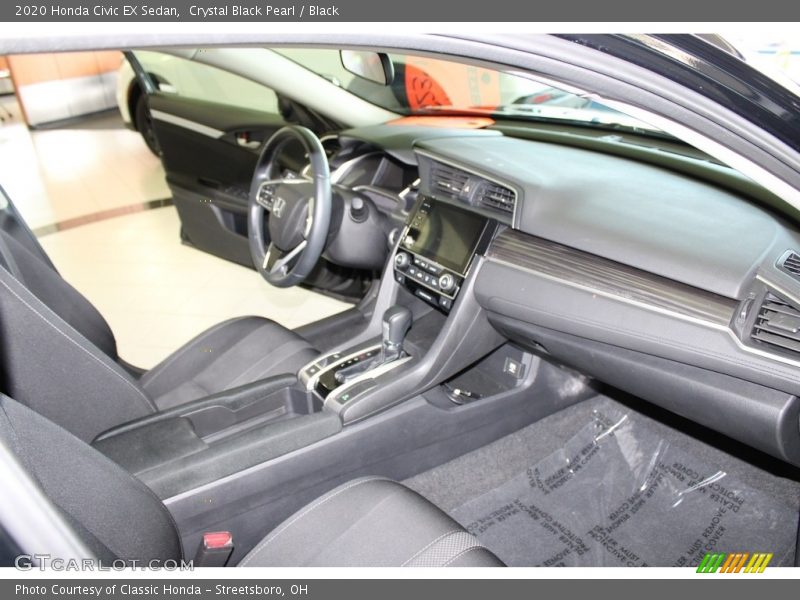 Crystal Black Pearl / Black 2020 Honda Civic EX Sedan