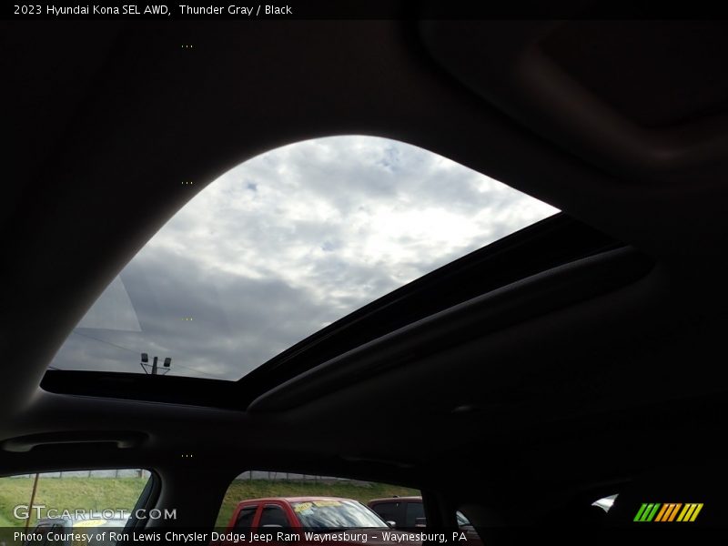 Thunder Gray / Black 2023 Hyundai Kona SEL AWD