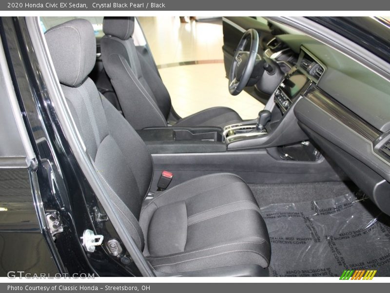 Crystal Black Pearl / Black 2020 Honda Civic EX Sedan