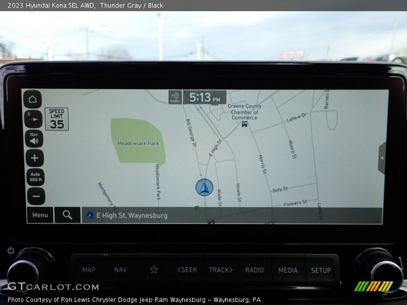 Thunder Gray / Black 2023 Hyundai Kona SEL AWD