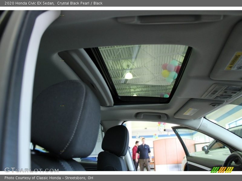 Crystal Black Pearl / Black 2020 Honda Civic EX Sedan