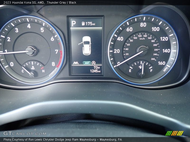 Thunder Gray / Black 2023 Hyundai Kona SEL AWD