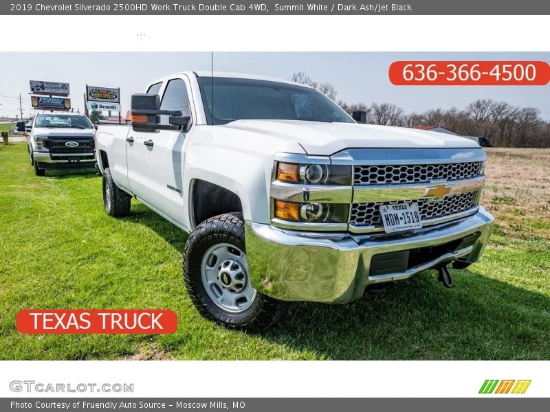 Summit White / Dark Ash/Jet Black 2019 Chevrolet Silverado 2500HD Work Truck Double Cab 4WD