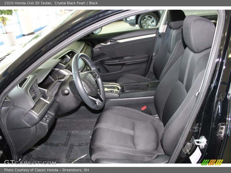 Crystal Black Pearl / Black 2020 Honda Civic EX Sedan