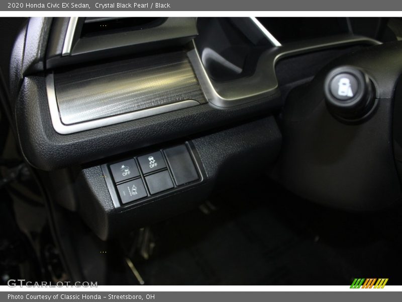 Crystal Black Pearl / Black 2020 Honda Civic EX Sedan
