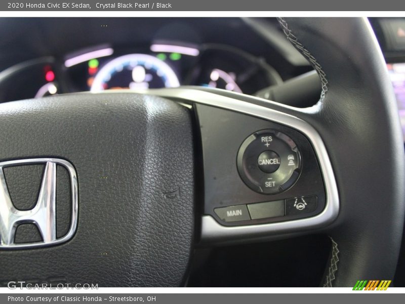 Crystal Black Pearl / Black 2020 Honda Civic EX Sedan