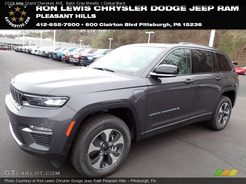 Baltic Gray Metallic / Global Black 2023 Jeep Grand Cherokee 4XE