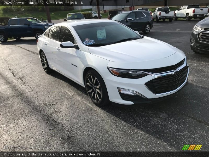 Summit White / Jet Black 2020 Chevrolet Malibu RS