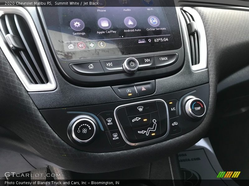 Summit White / Jet Black 2020 Chevrolet Malibu RS