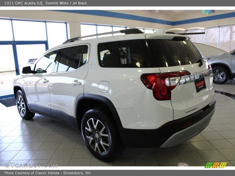 Summit White / Jet Black 2021 GMC Acadia SLE