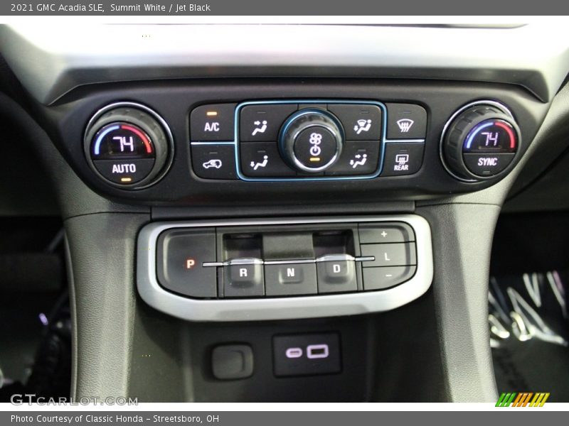 Controls of 2021 Acadia SLE