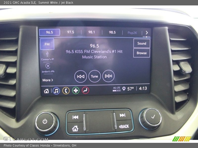 Controls of 2021 Acadia SLE