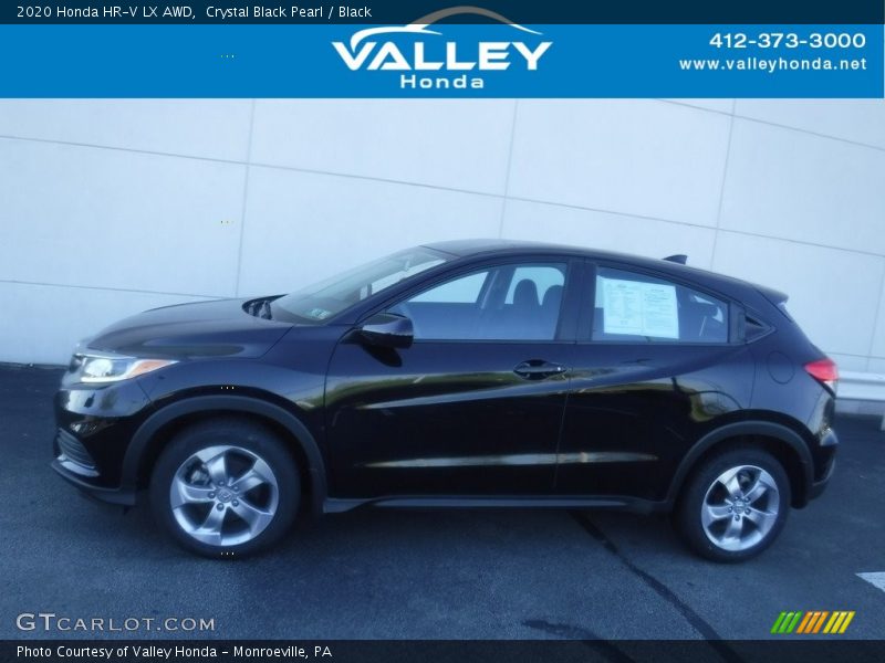 Crystal Black Pearl / Black 2020 Honda HR-V LX AWD