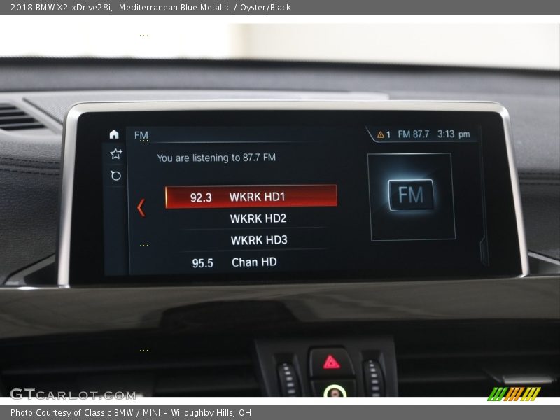 Mediterranean Blue Metallic / Oyster/Black 2018 BMW X2 xDrive28i