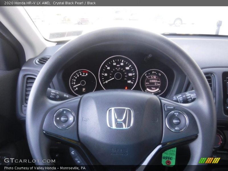 Crystal Black Pearl / Black 2020 Honda HR-V LX AWD