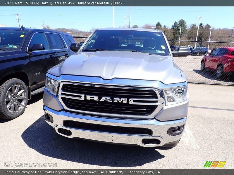 Billet Silver Metallic / Black 2021 Ram 1500 Big Horn Quad Cab 4x4