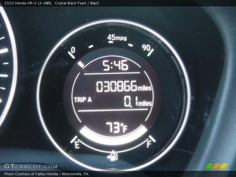 Crystal Black Pearl / Black 2020 Honda HR-V LX AWD