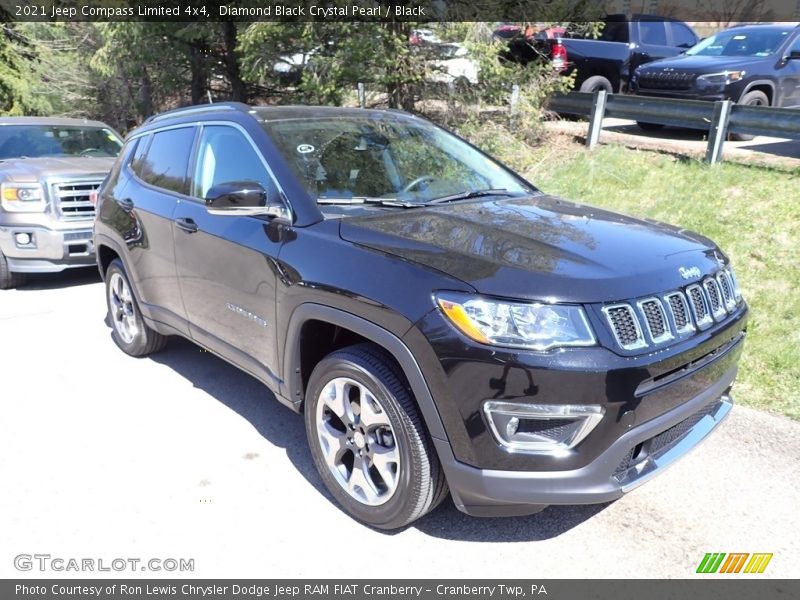 Diamond Black Crystal Pearl / Black 2021 Jeep Compass Limited 4x4