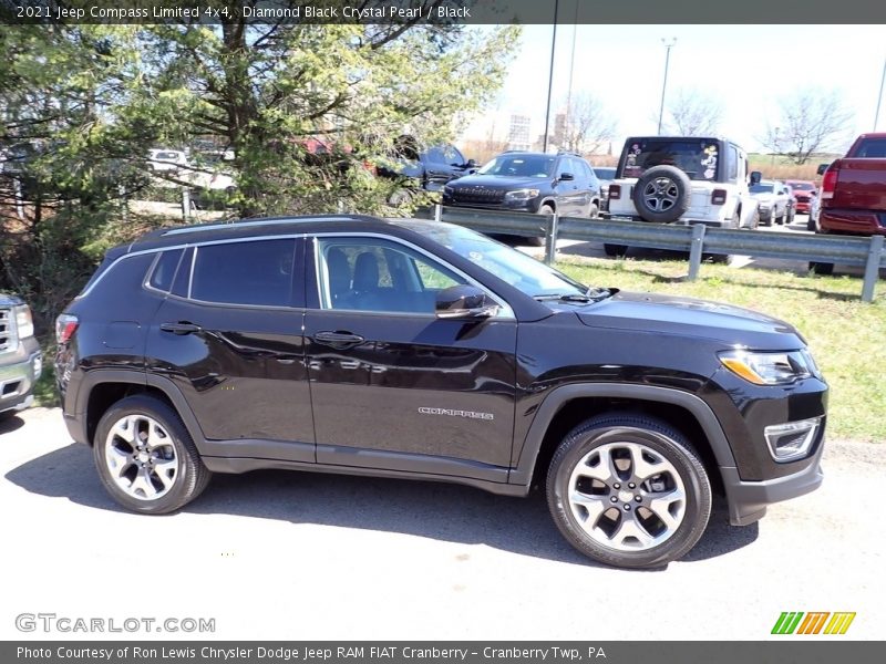 Diamond Black Crystal Pearl / Black 2021 Jeep Compass Limited 4x4