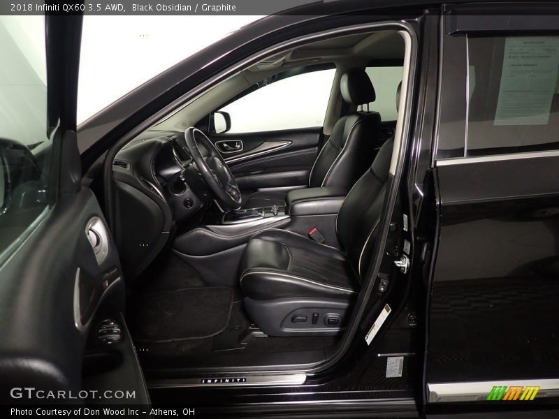 Front Seat of 2018 QX60 3.5 AWD