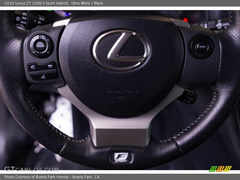  2016 CT 200h F Sport Hybrid Steering Wheel