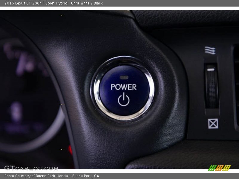 Controls of 2016 CT 200h F Sport Hybrid