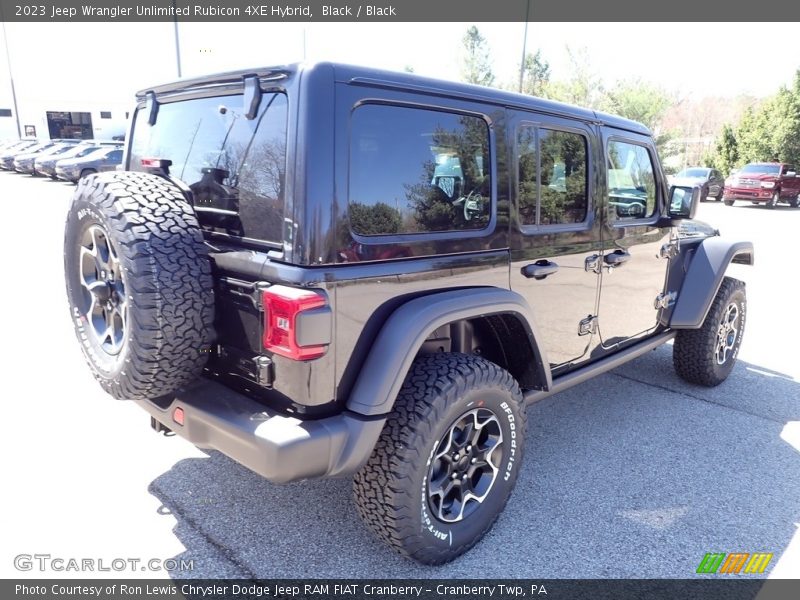 Black / Black 2023 Jeep Wrangler Unlimited Rubicon 4XE Hybrid