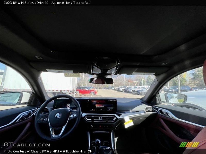 Alpine White / Tacora Red 2023 BMW i4 Series eDrive40