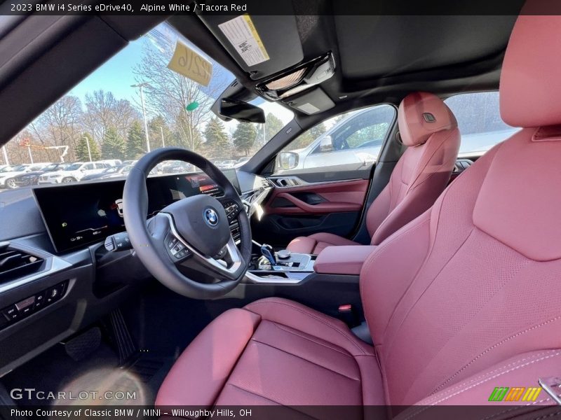 Alpine White / Tacora Red 2023 BMW i4 Series eDrive40
