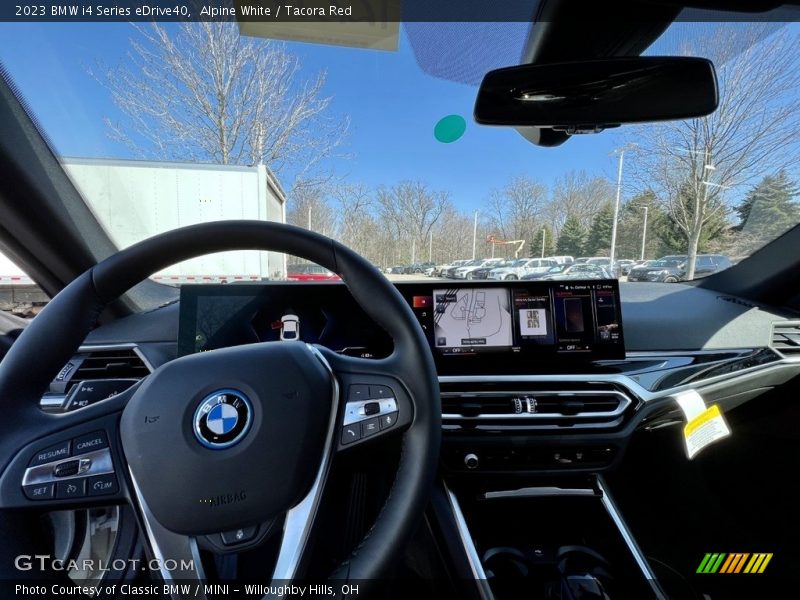 Alpine White / Tacora Red 2023 BMW i4 Series eDrive40