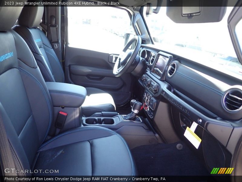 Black / Black 2023 Jeep Wrangler Unlimited Rubicon 4XE Hybrid