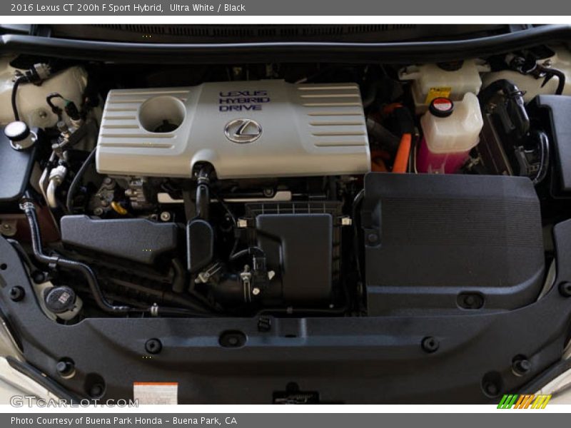  2016 CT 200h F Sport Hybrid Engine - 1.8 Liter Atkinson Cycle DOHC 16-Valve VVT-i 4 Cylinder Gasoline/Electric Hybrid