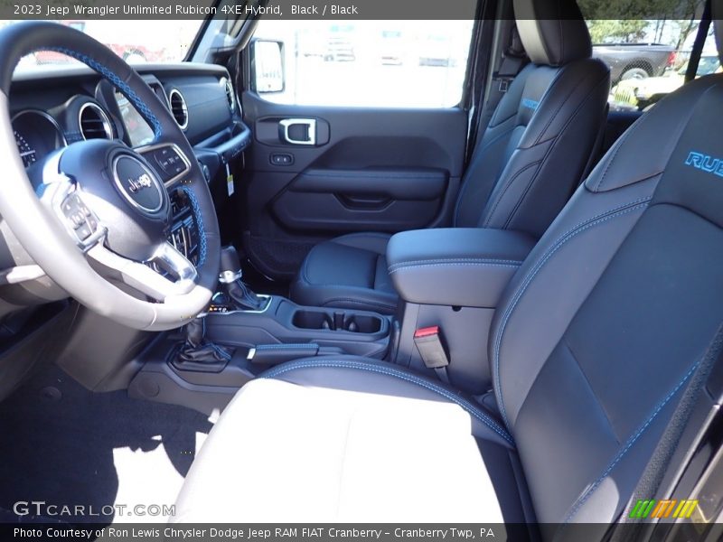 Black / Black 2023 Jeep Wrangler Unlimited Rubicon 4XE Hybrid