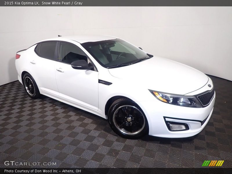 Snow White Pearl / Gray 2015 Kia Optima LX