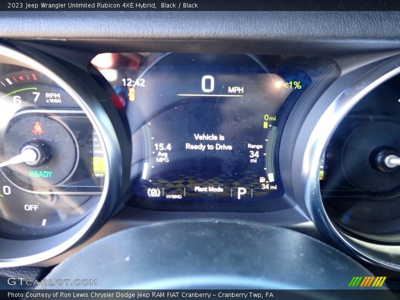 Black / Black 2023 Jeep Wrangler Unlimited Rubicon 4XE Hybrid